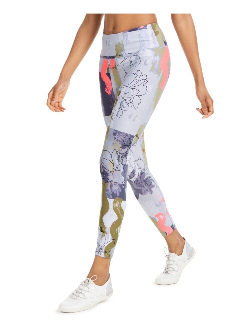 Calvin Klein Womens Printed High-Waist Leggings Size XS